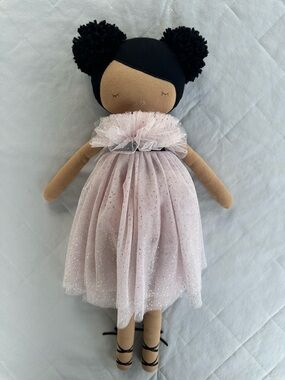 *ALIMROSE* VALENTINA BALLERINA POM POM PLUSH DOLL*